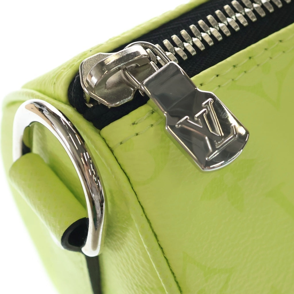 LOUIS VUITTON(ルイヴィトン) キーポルバンドリエール25 タイガラマ PVC レザー 2WAY ハンドバッグ ショルダーバッグ ボストンバッグ M14078 ICタイプ イエロー