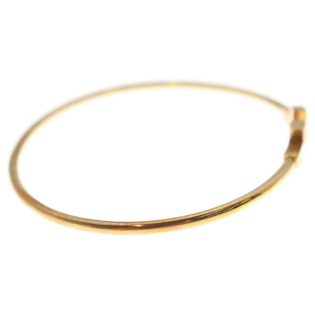 TIFFANY & Co.(ティファニー) Tワイヤー ナロー バングル ブレスレット K18PG ピンクゴールド レディース