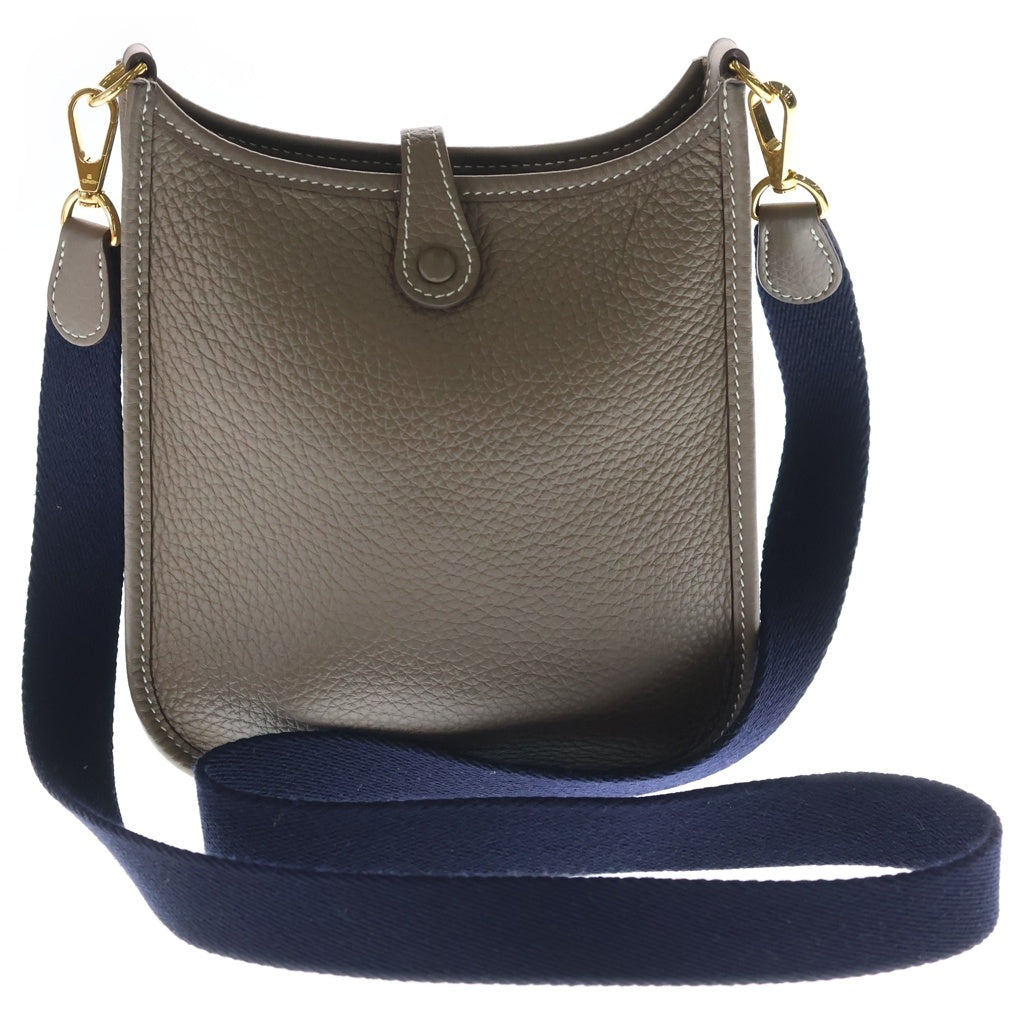 HERMES(エルメス) エブリン TPM エトゥープ トリヨンクレマンス レザー ショルダーバッグ ゴールド金具 ブラウン W刻 レディース