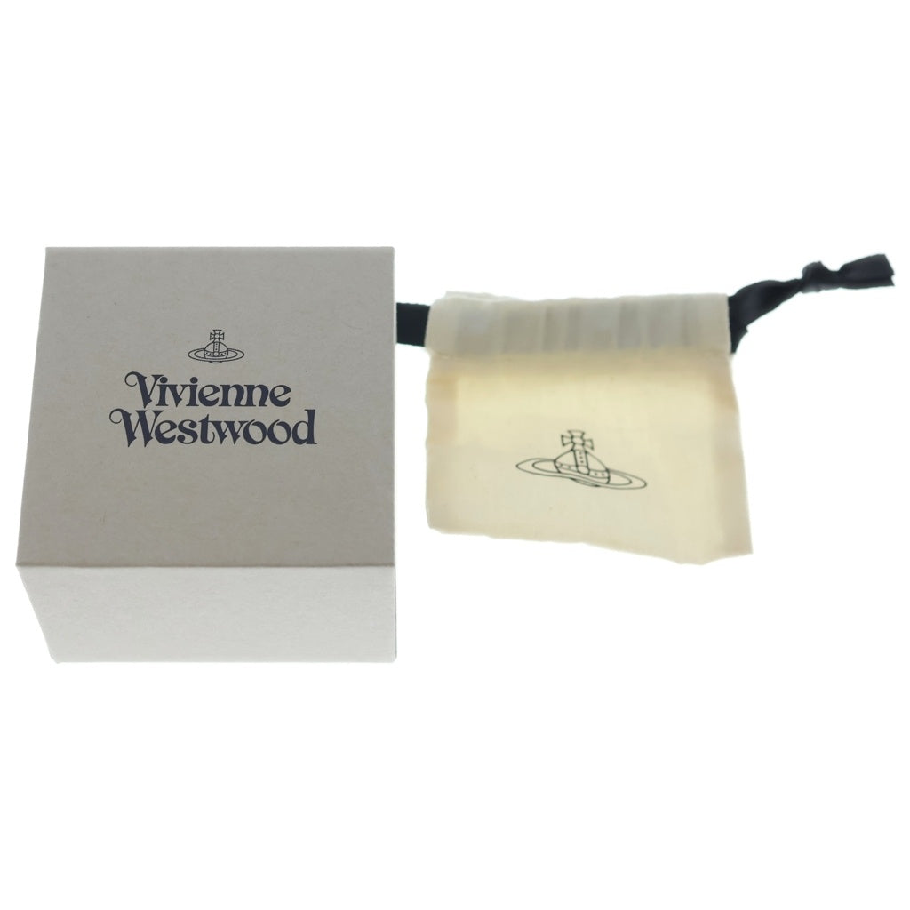 Vivienne Westwood(ヴィヴィアンウエストウッド) アリエラ オーブロゴ ラインストーン チェーン ネックレス ペンダント シルバー レディース