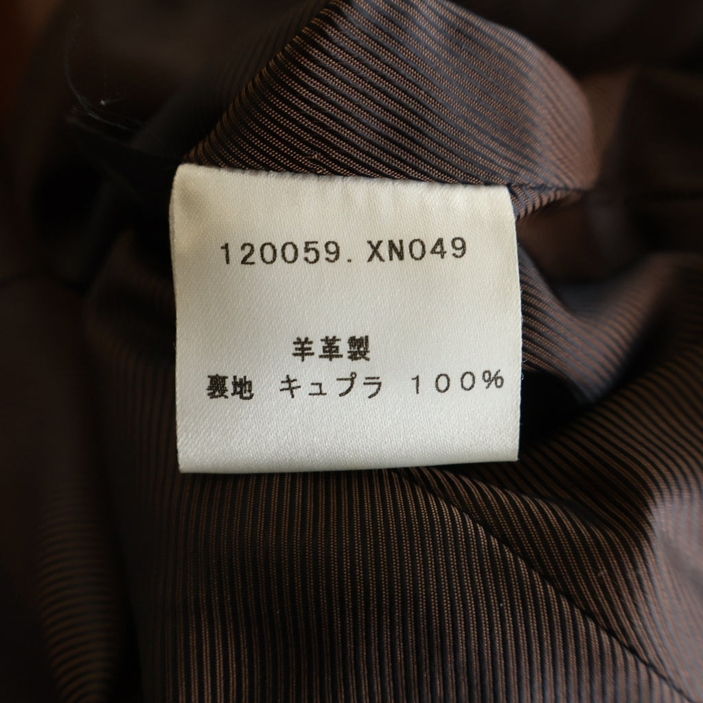 GUCCI(グッチ) クラシック レザーテーラードジャケット ブラウン #38 レディース