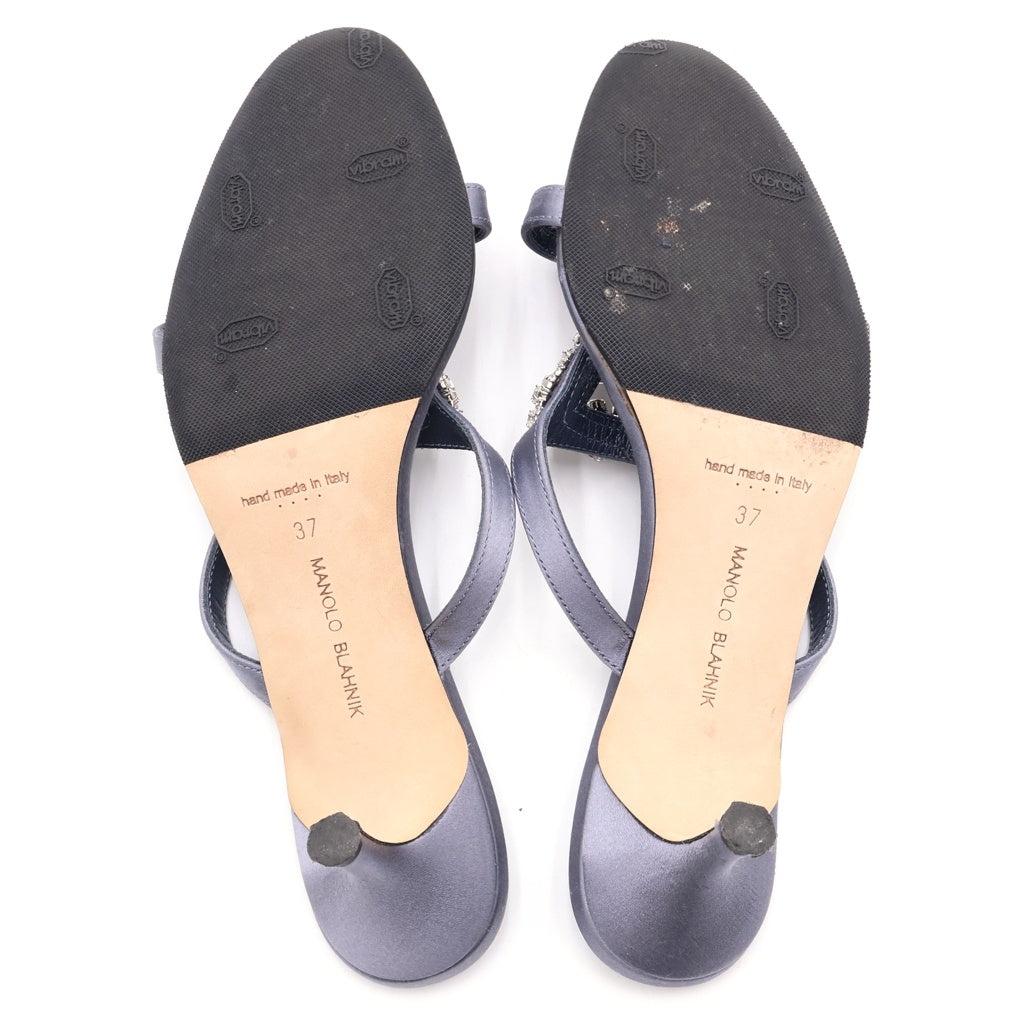 MANOLO BLAHNIK(マノロブラニク) ビジュー装飾 ヒールパンプス ライトパープル #37 レディース