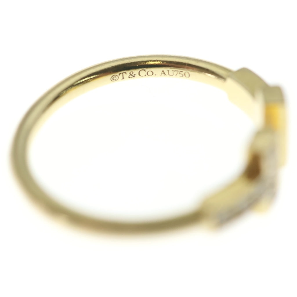 TIFFANY & Co.(ティファニー) Tワイヤー ダイヤ リング 指輪 K18YG イエローゴールド レディース