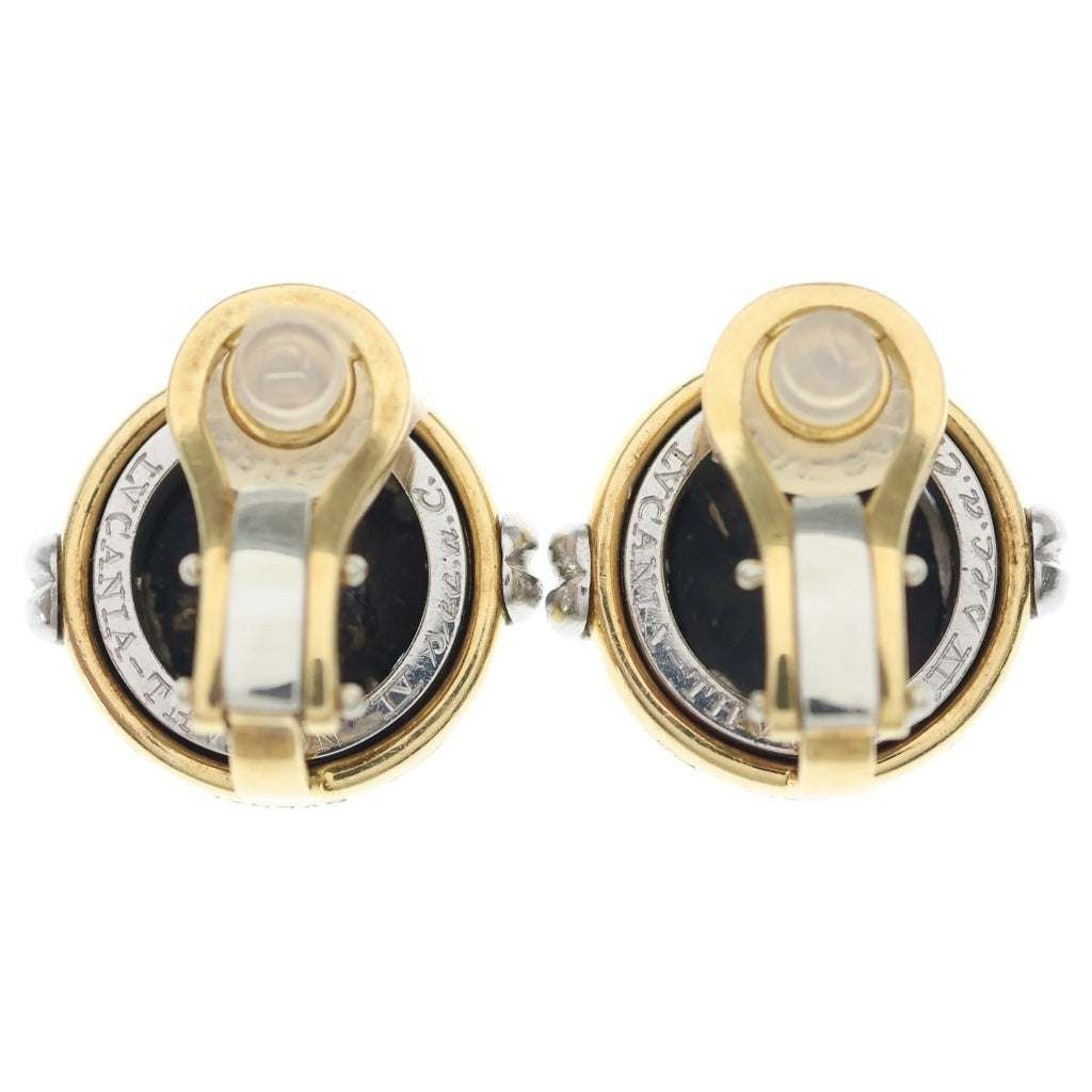 BVLGARI(ブルガリ) モネーテ イヤリング イエローゴールド×ホワイトゴールド Au750YG×WG レディース