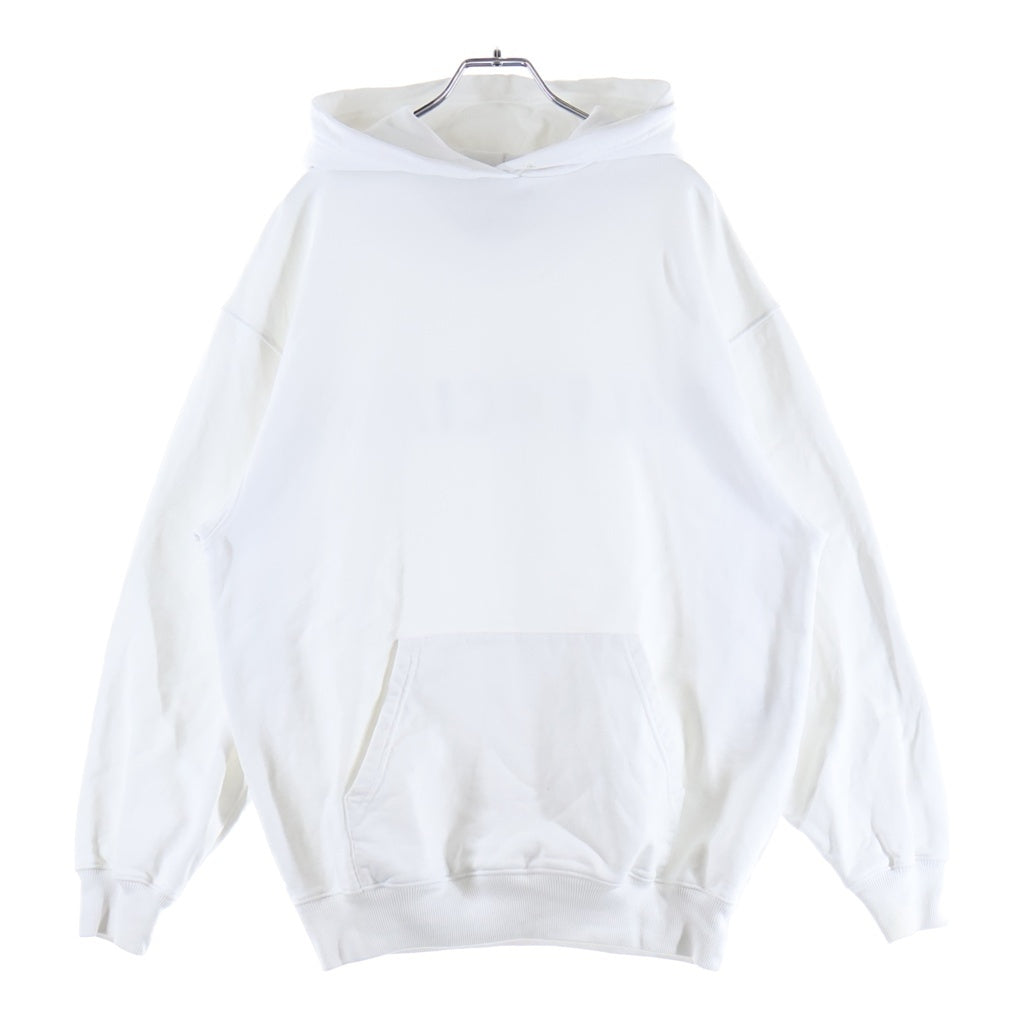 BALENCIAGA(バレンシアガ) 18AW バックロゴプリント プルオーバーパーカー フーディー コットン ホワイト TS56 556113