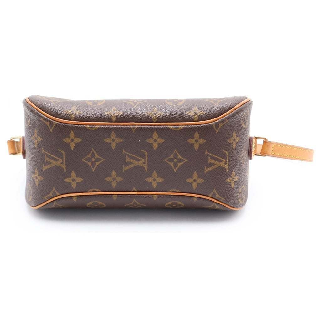 LOUIS VUITTON(ルイヴィトン) モノグラム ブロワ ショルダーバッグ ブラウン レザー×PVC M51221 ゴールド金具 レディース