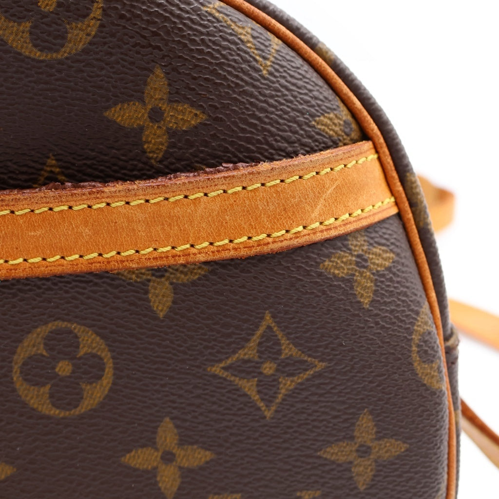 LOUIS VUITTON(ルイヴィトン) モノグラム ブロワ ショルダーバッグ ブラウン レザー×PVC M51221 ゴールド金具 レディース