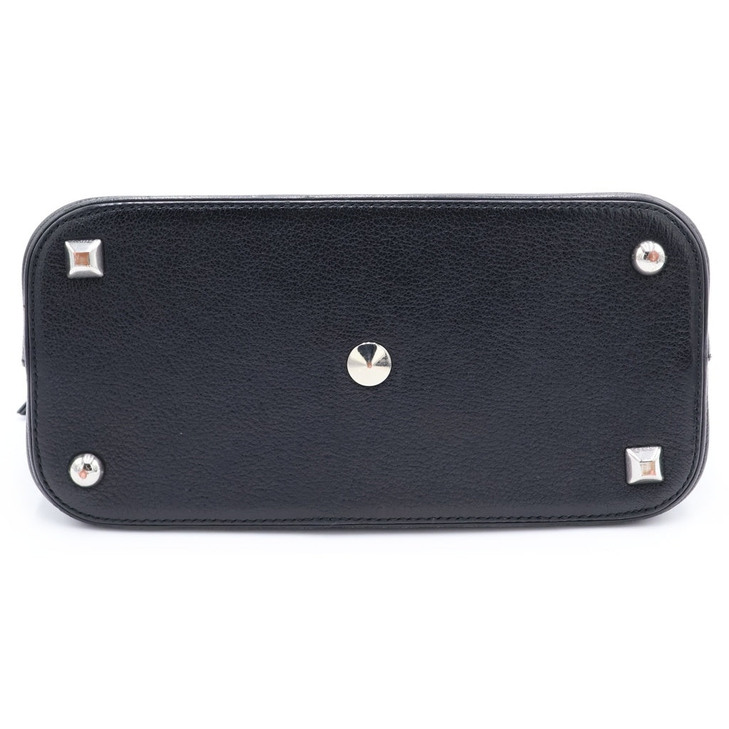 Maison Margiela(メゾンマルジェラ) 5AC ミニ レザー シルバー金具 2WAY ハンドバッグ ショルダーバッグ ブラック s56wg0082 レディース