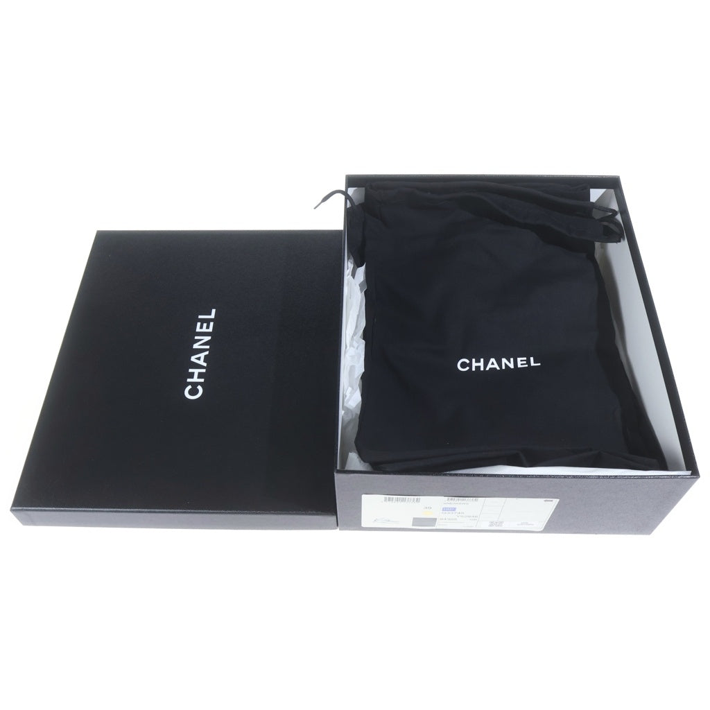 CHANEL(シャネル) ココマーク レザー レースアップ ローカットシューズ スニーカー ブラック G33745 レディース