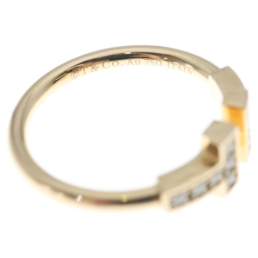 TIFFANY & Co.(ティファニー) Tワイヤー ダイヤリング ピンクゴールド AU750PG レディース