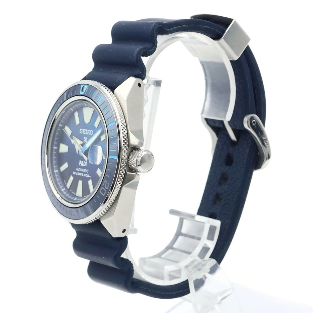 SEIKO(セイコー) プロスペックス サムライ 青文字盤 SS×ラバー/AT ステンレス 自動巻き 腕時計 SBDY123