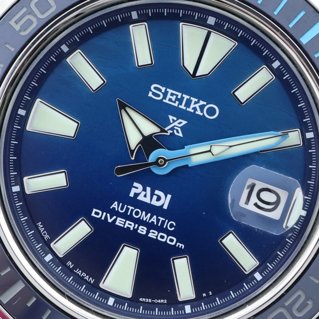 SEIKO(セイコー) プロスペックス サムライ 青文字盤 SS×ラバー/AT ステンレス 自動巻き 腕時計 SBDY123