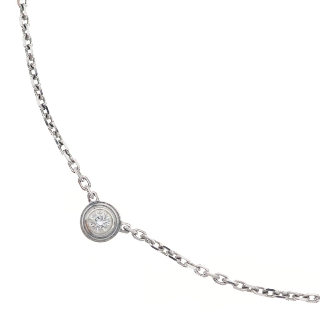 Cartier(カルティエ) ダムール ダイヤ ネックレス ペンダント チェーン ホワイトゴールド Au750WG CRB7224515 レディース