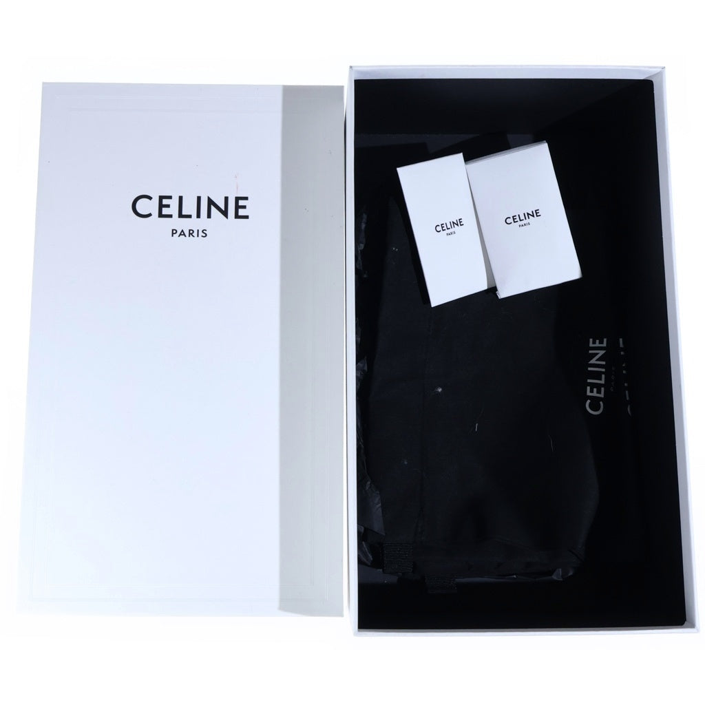CELINE(セリーヌ) トリオンフロゴ キャンバス 厚底ローカットスニーカー シューズ ブルー レディース