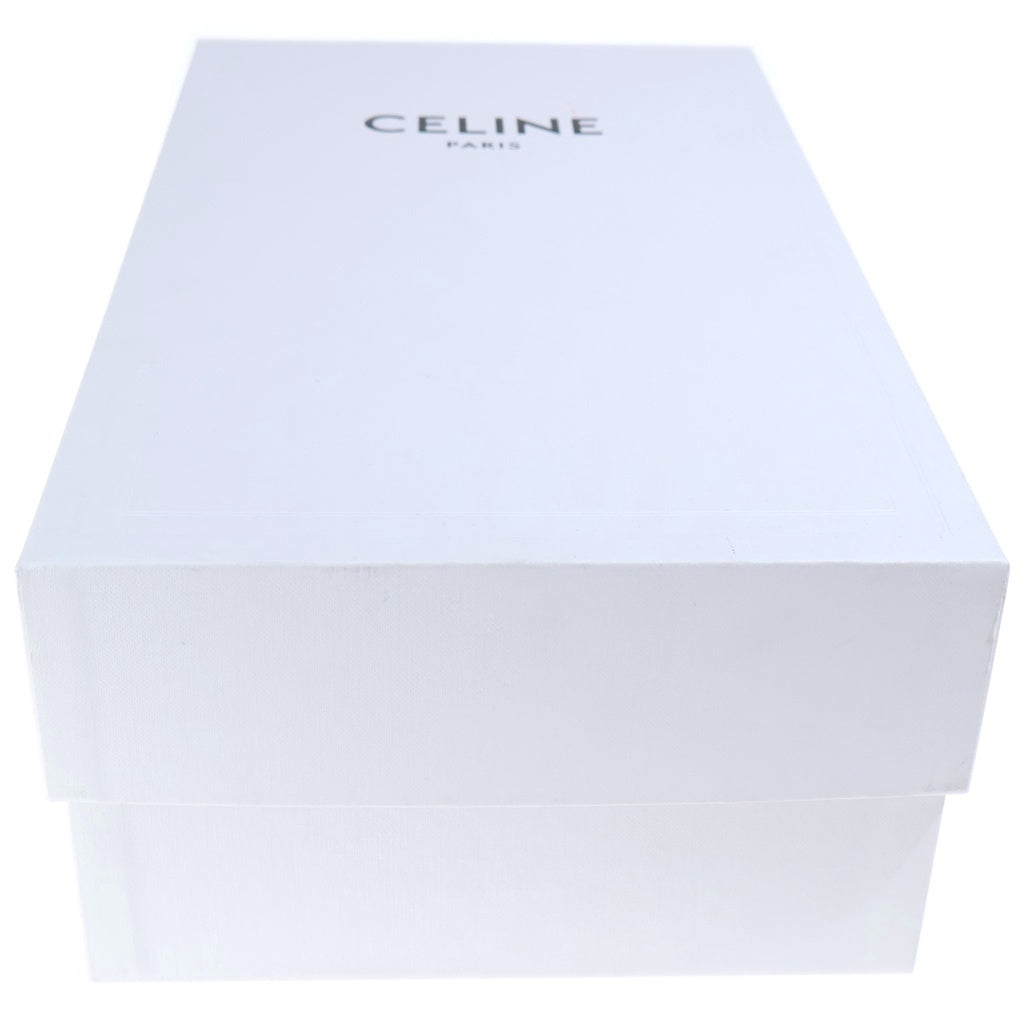 CELINE(セリーヌ) トリオンフロゴ キャンバス 厚底ローカットスニーカー シューズ ブルー レディース