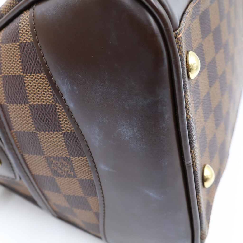 LOUIS VUITTON(ルイヴィトン) ダミエ バークレー PVC レザー ハンド ボストンバッグ ブラウン N52000 レディース
