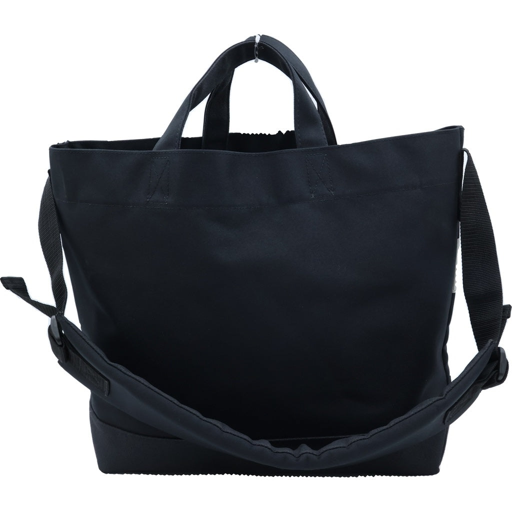 SAINT MICHAEL(セントマイケル) ロゴ キャンバス 2WAY トートバッグ ハンドバッグ ショルダーバッグ ブラック レディース