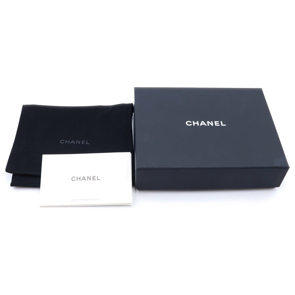 CHANEL(シャネル) マトラッセ ミニチェーンウォレット ホワイト キャビアスキン ゴールド金具 AP0238 シールあり レディース