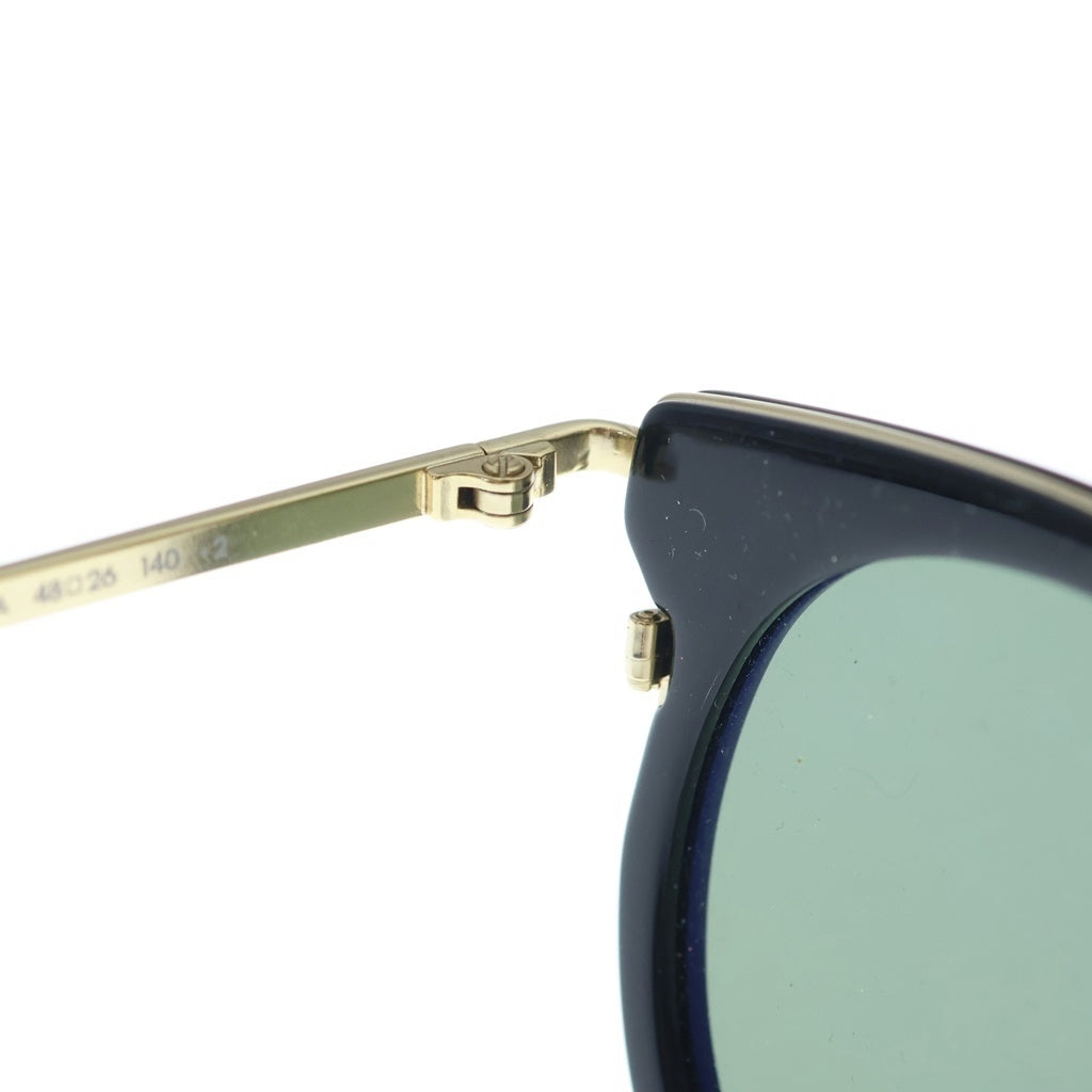 CELINE(セリーヌ) コンビネーション ラウンド ボストン サングラス 眼鏡 ブラック/ゴールド CL40011UN レディース