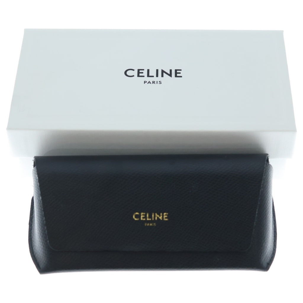 CELINE(セリーヌ) コンビネーション ラウンド ボストン サングラス 眼鏡 ブラック/ゴールド CL40011UN レディース