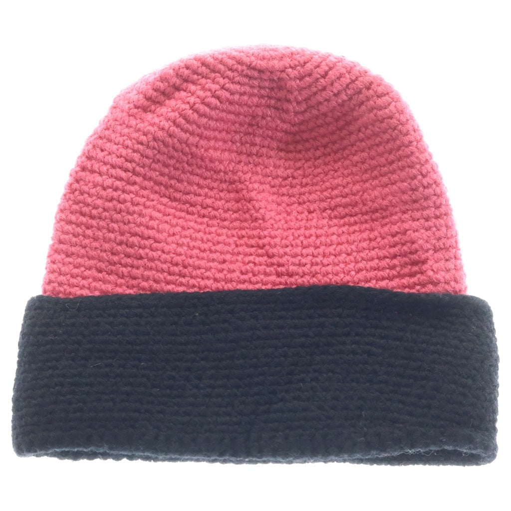 SUPREME(シュプリーム) 2-Tone Wool Beanie ビーニー ニットキャップ 帽子 ブラック/ピンク レディース