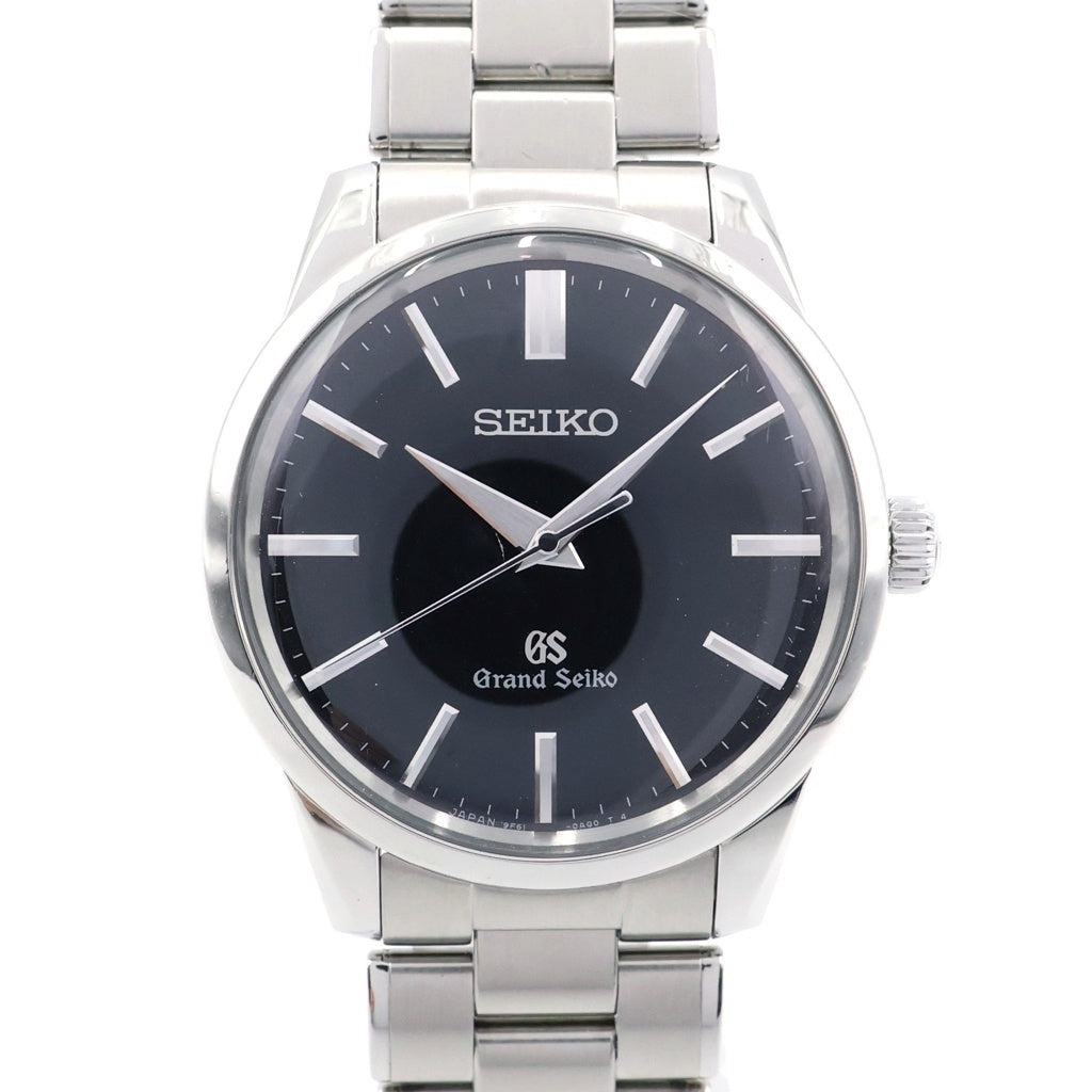 GRAND SEIKO(グランドセイコー) エレガンスコレクション 黒文字盤 腕時計 SS/QZ SBGX121 シルバー×ブラック