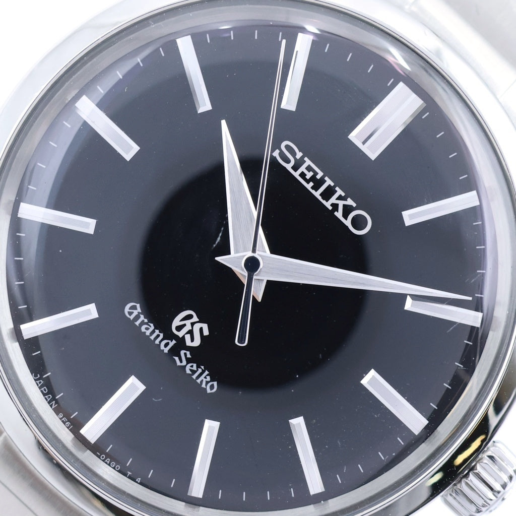 GRAND SEIKO(グランドセイコー) エレガンスコレクション 黒文字盤 腕時計 SS/QZ SBGX121 シルバー×ブラック