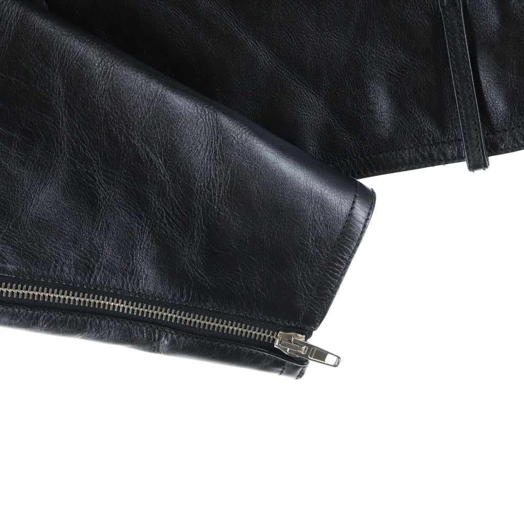 BALENCIAGA(バレンシアガ) ダブル ライダース ジャケット ブルゾン レザー ブラック レディース