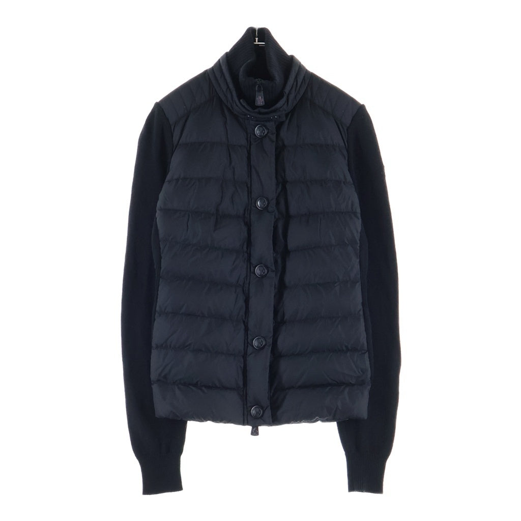 MONCLER GRENOBLE(モンクレールグルノーブル) ■CARDIGAN TRICOT ダウン切り替えカーディガン ブラック #S F20989B50400