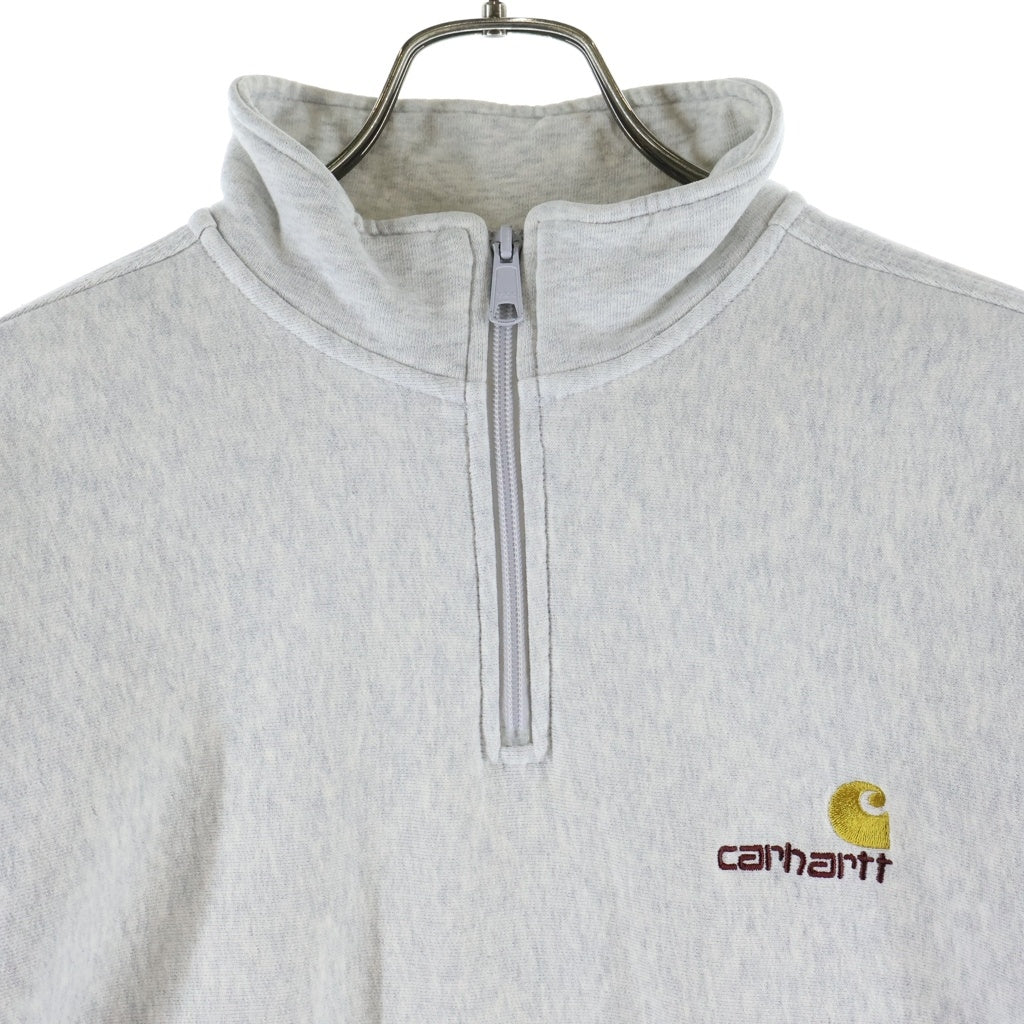 Carhartt WIP(カーハート ダブリューアイピー) ハーフジップスウェットトレーナー グレー #L