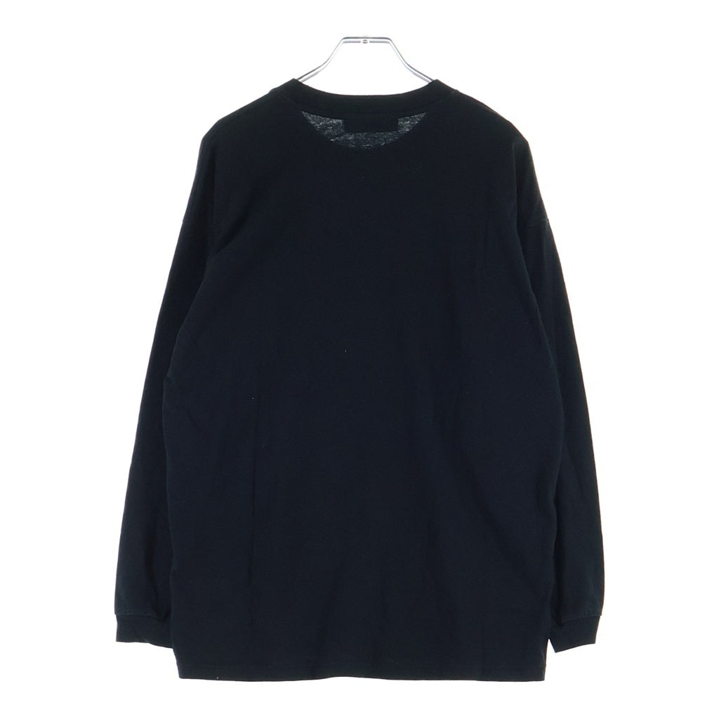 Onitsuka Tiger(オニツカタイガー) ラバーロゴパッチ 長袖Tシャツ ブラック #S 2183A796