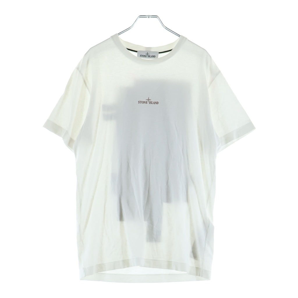 STONE ISLAND(ストーンアイランド) フロントロゴバックプリントTシャツ ホワイト #S 75152NS83