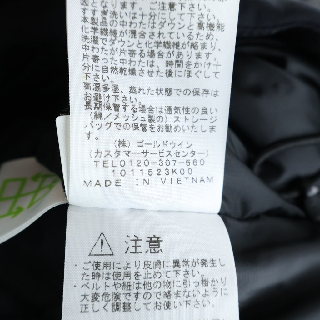 THE NORTH FACE(ザノースフェイス) ANTARCTICA PARKA アンタークティカパーカ フロントロゴエンブロイダリー ファーフーデッド ジップアップ ダウンジャケット ブラック #L ND92032