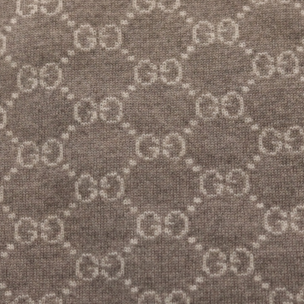 GUCCI(グッチ) GGロゴ 総柄 ウール ストール マフラー グレー 325806 レディース