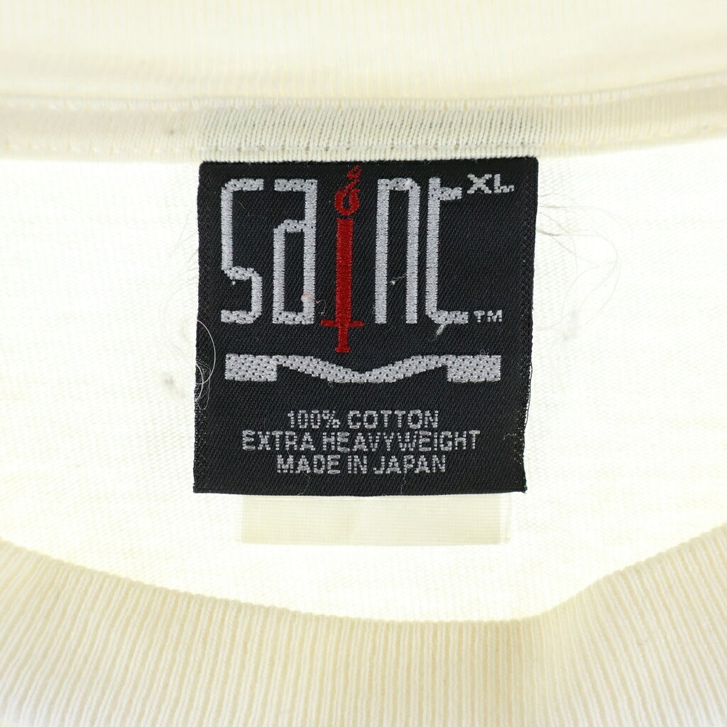 SAINT MICHAEL(セントマイケル) 23AW COMPLICATED S/S TEE 半袖 クルーネック Tシャツ ホワイト #XL SM-A23-0000-C18