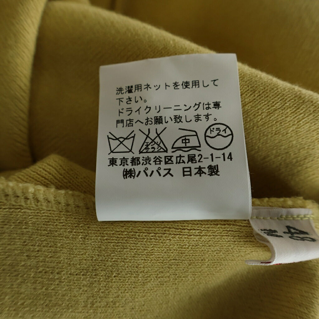 PAPAS(パパス) ■長袖ニットシャツ マスタード #50