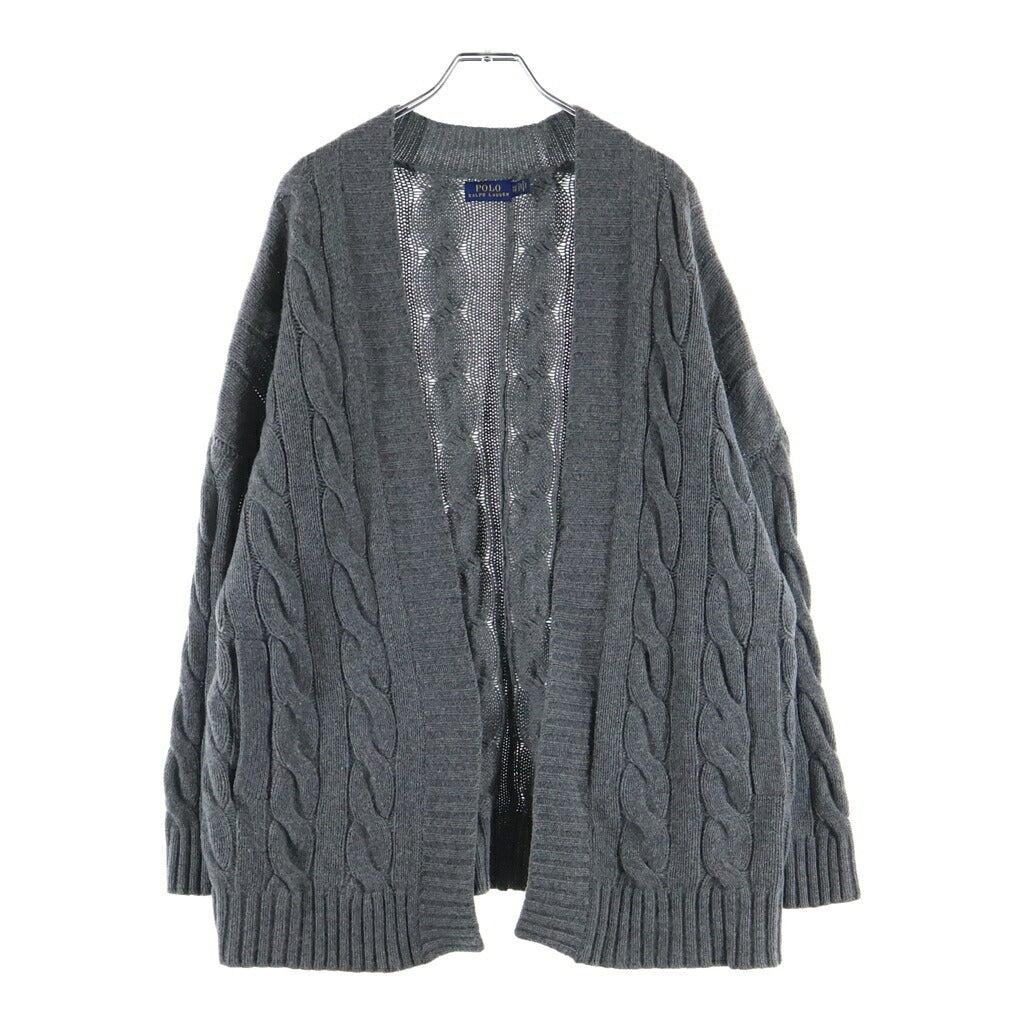 POLO RALPH LAUREN(ポロラルフローレン) カシミヤ混ウールニットカーディガン グレー #XS