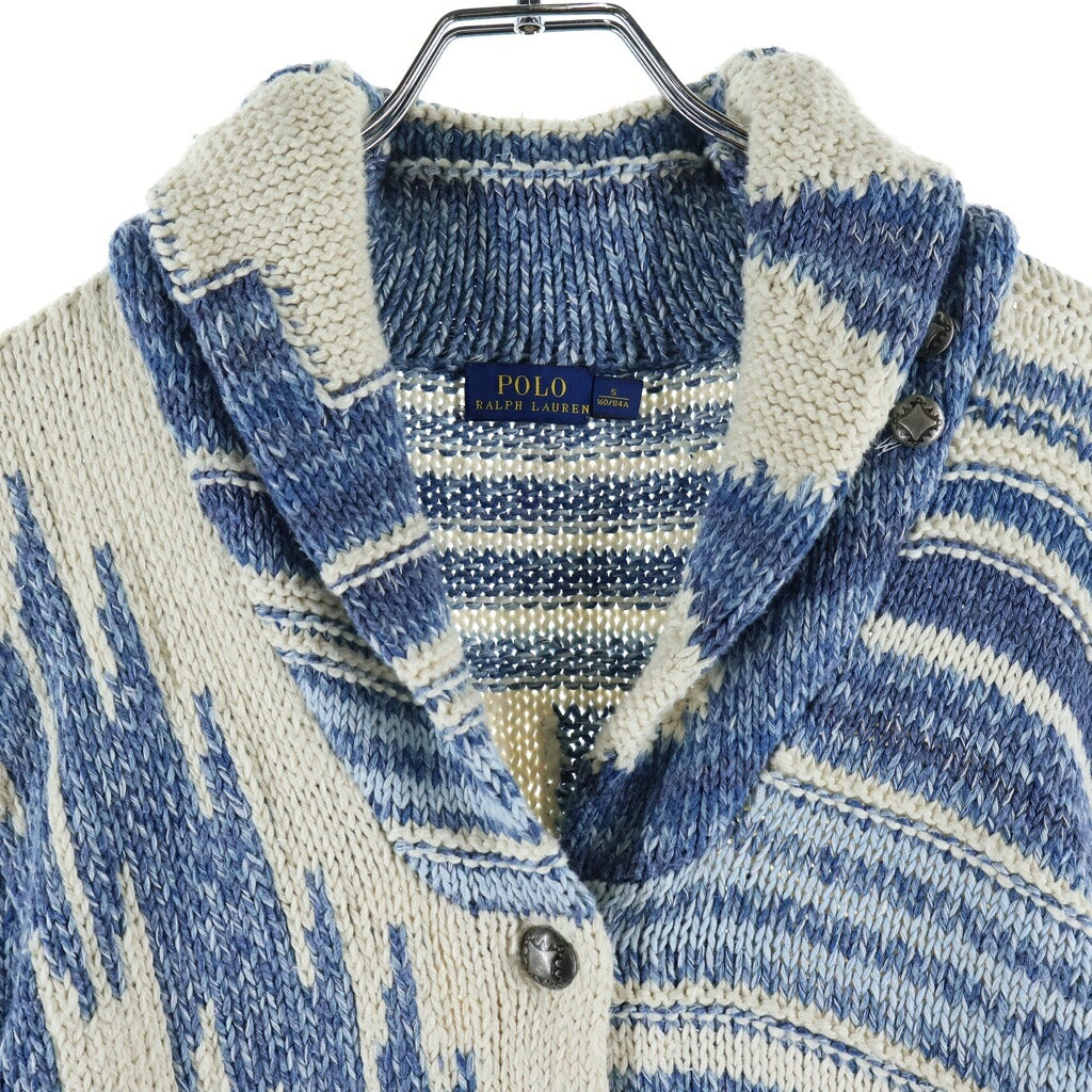 POLO RALPH LAUREN(ポロラルフローレン) ネイティブハンドニットカーディガン ブルー #S