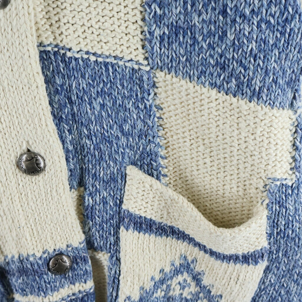 POLO RALPH LAUREN(ポロラルフローレン) ネイティブハンドニットカーディガン ブルー #S