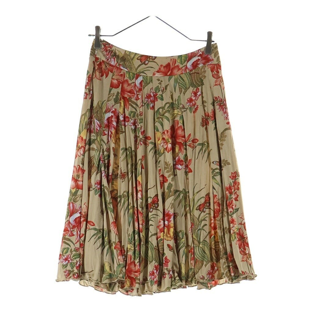 Max Mara(マックスマーラ) 花柄 フレア スカート ベージュ ビスコース #38