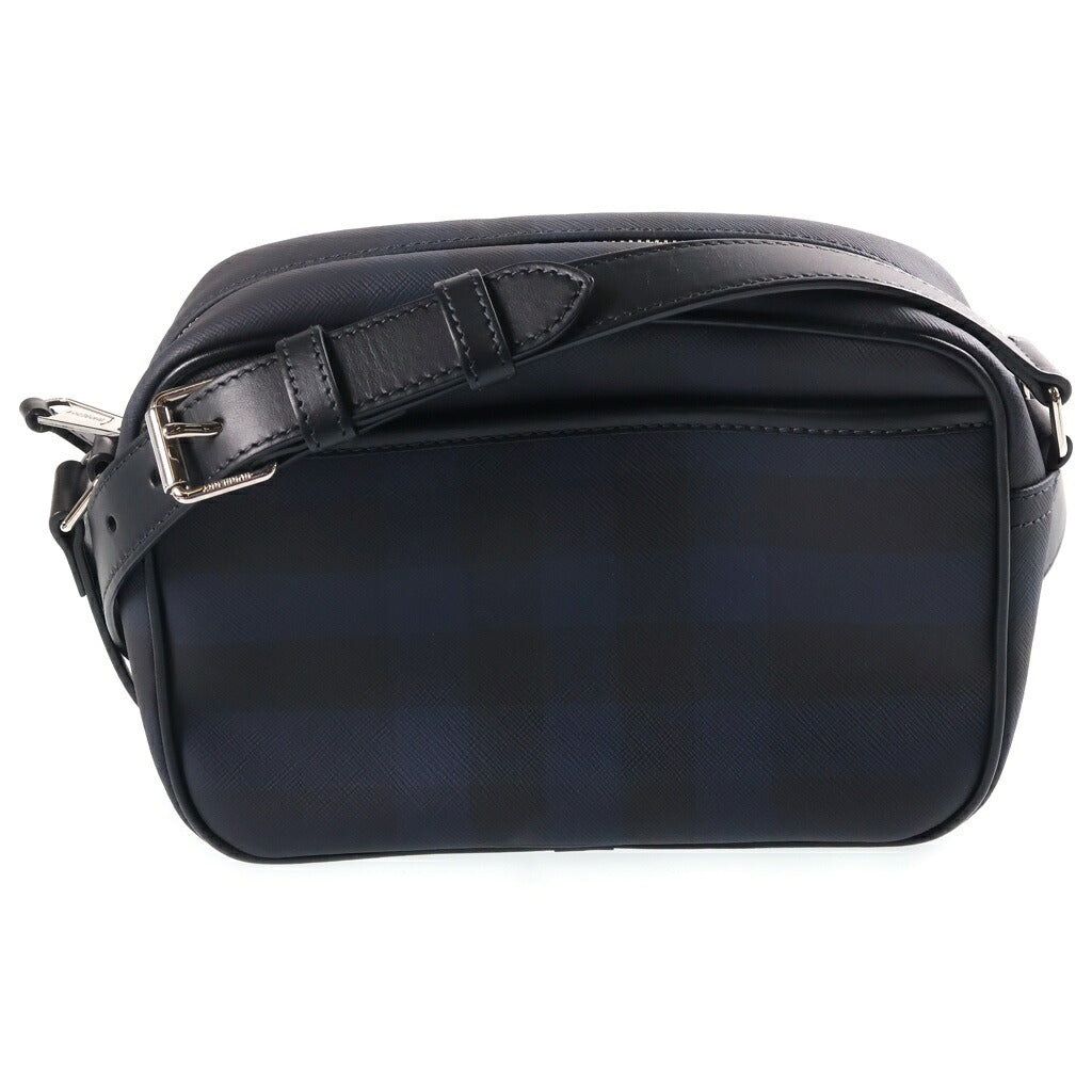 BURBERRY(バーバリー) ■チェック柄カメラバッグ ショルダーバッグ ネイビー×ブラック 8073271