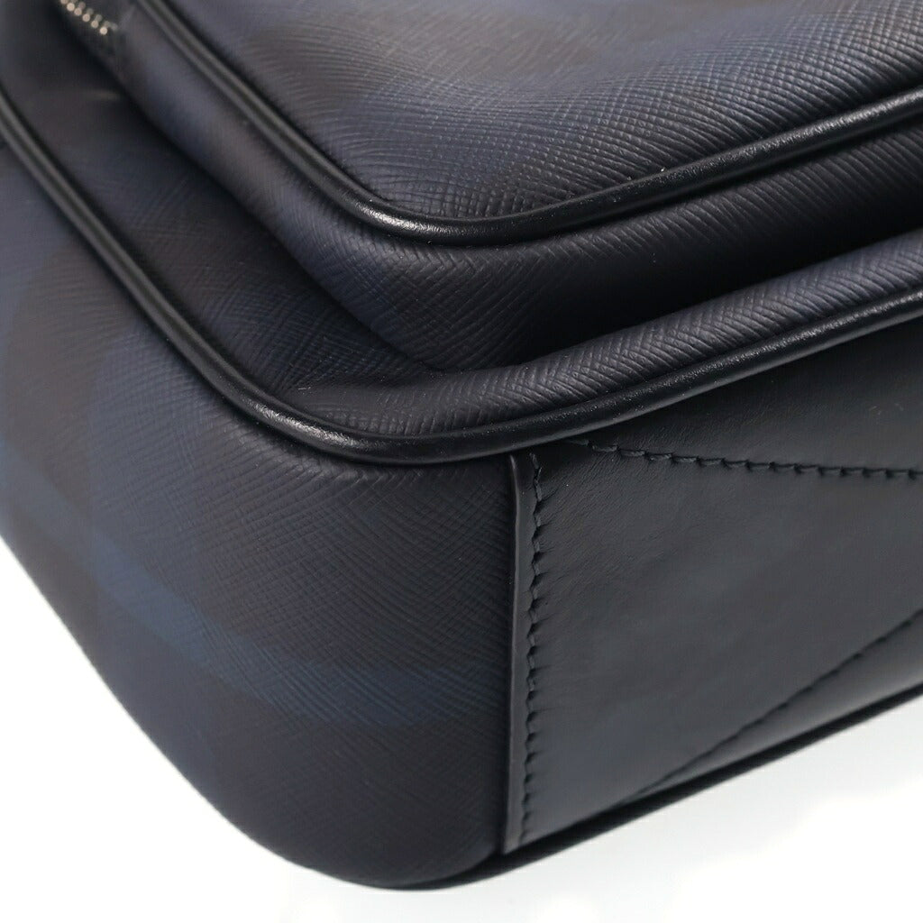 BURBERRY(バーバリー) ■チェック柄カメラバッグ ショルダーバッグ ネイビー×ブラック 8073271