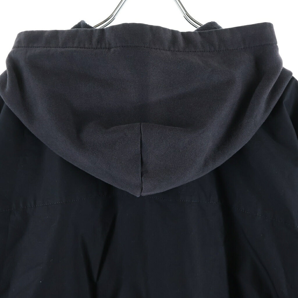 BALENCIAGA(バレンシアガ) フードドッキングレイヤードデザイン長袖シャツ ブラック #38 768771 TNM60