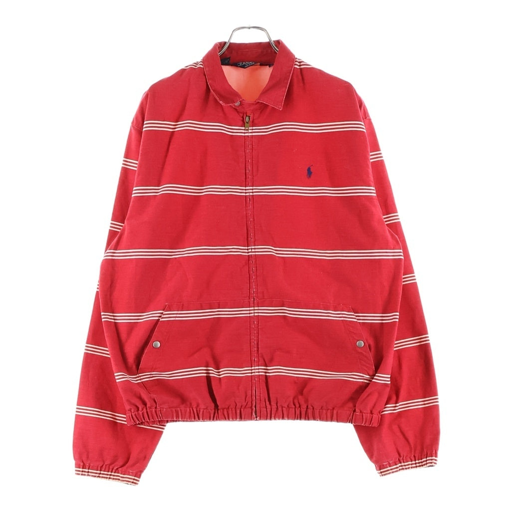 POLO RALPH LAUREN(ポロラルフローレン) 80s VINTAGE Drizzler Jacket ジップアップ ジャケット レッド/ホワイト