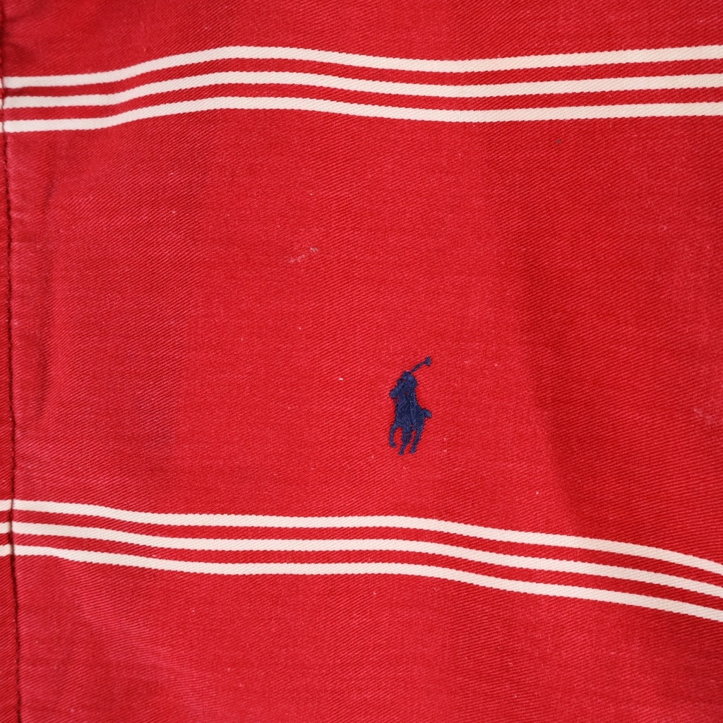 POLO RALPH LAUREN(ポロラルフローレン) 80s VINTAGE Drizzler Jacket ジップアップ ジャケット レッド/ホワイト