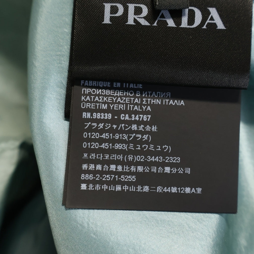 PRADA(プラダ) SILK PRINT PAJAMA SHIRT シルク プリント パジャマシャツ ライトブルー SC627