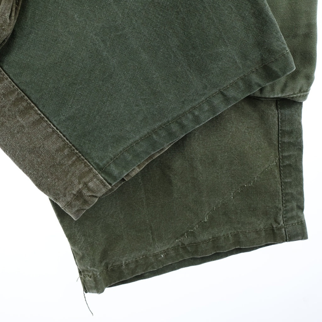 NO BRAND(ノーブランド) AICHE PATCHWORK CARGO PANTS パッチワーク カーゴ パンツ カーキ