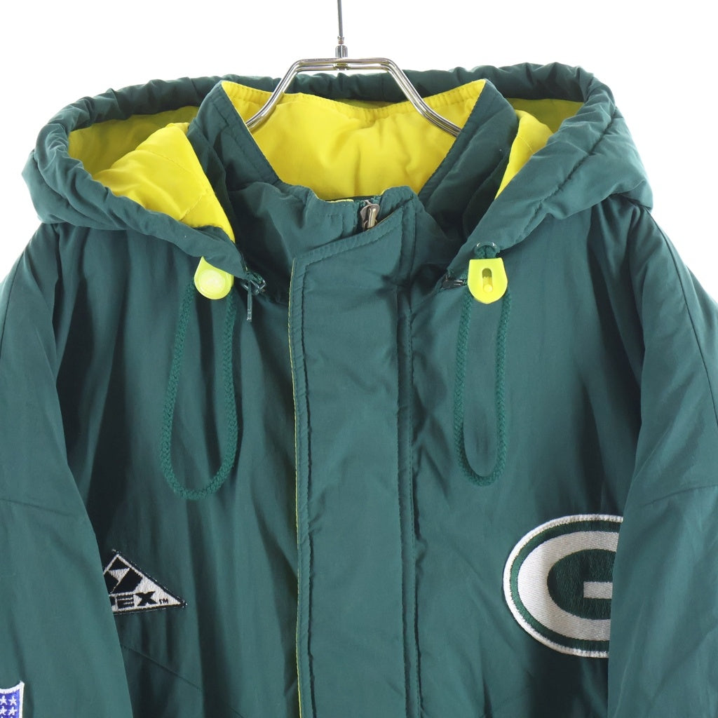 VINTAGE(ヴィンテージ) 90s NFL PACKERS PRO LINE APEX ONE NYLON JACKET 中綿 ナイロンジャケット グリーン