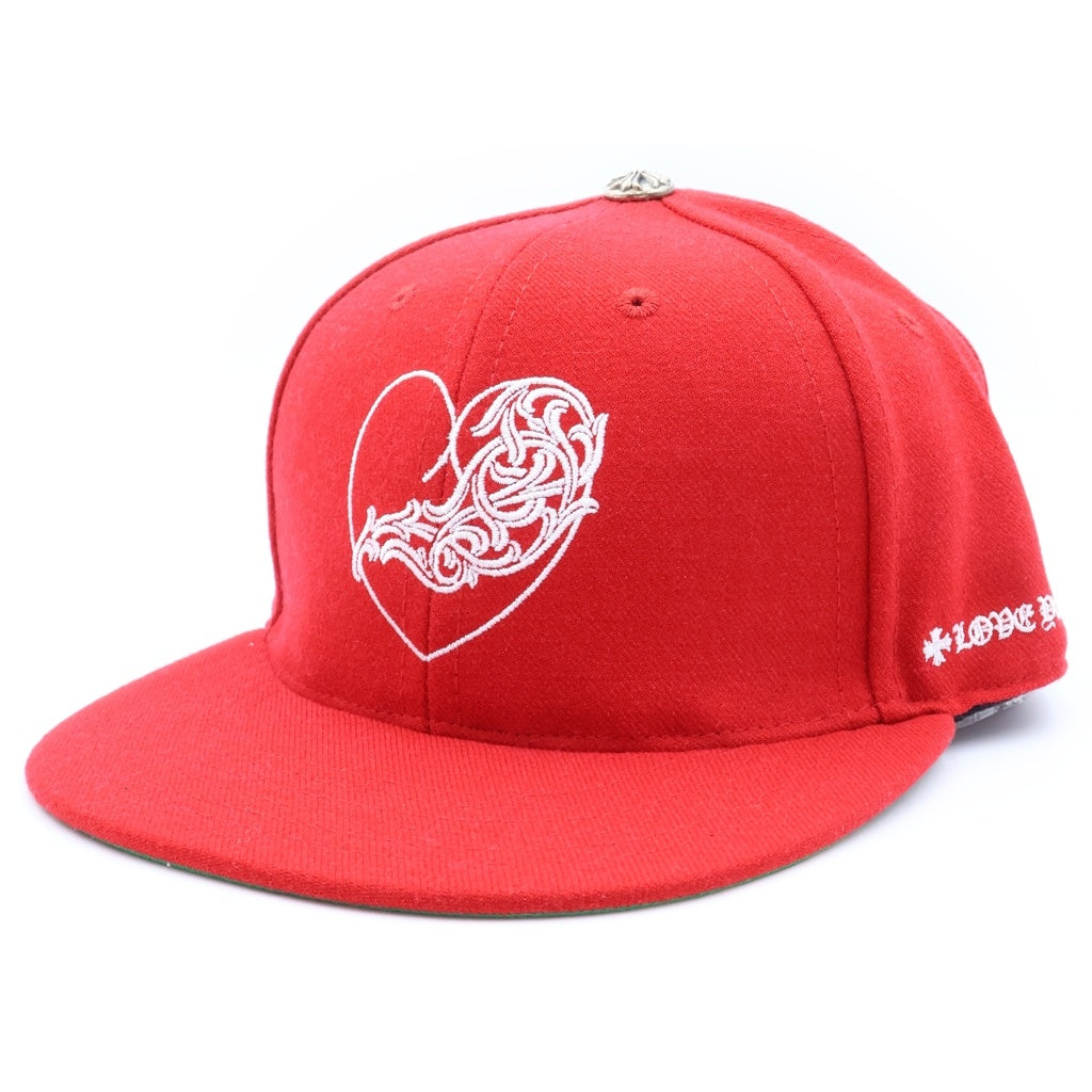 CHROME HEARTS(クロムハーツ) 2024AW VINY HEART BASEBALL CAP ヴィニーハート ベースボール キャップ レッド