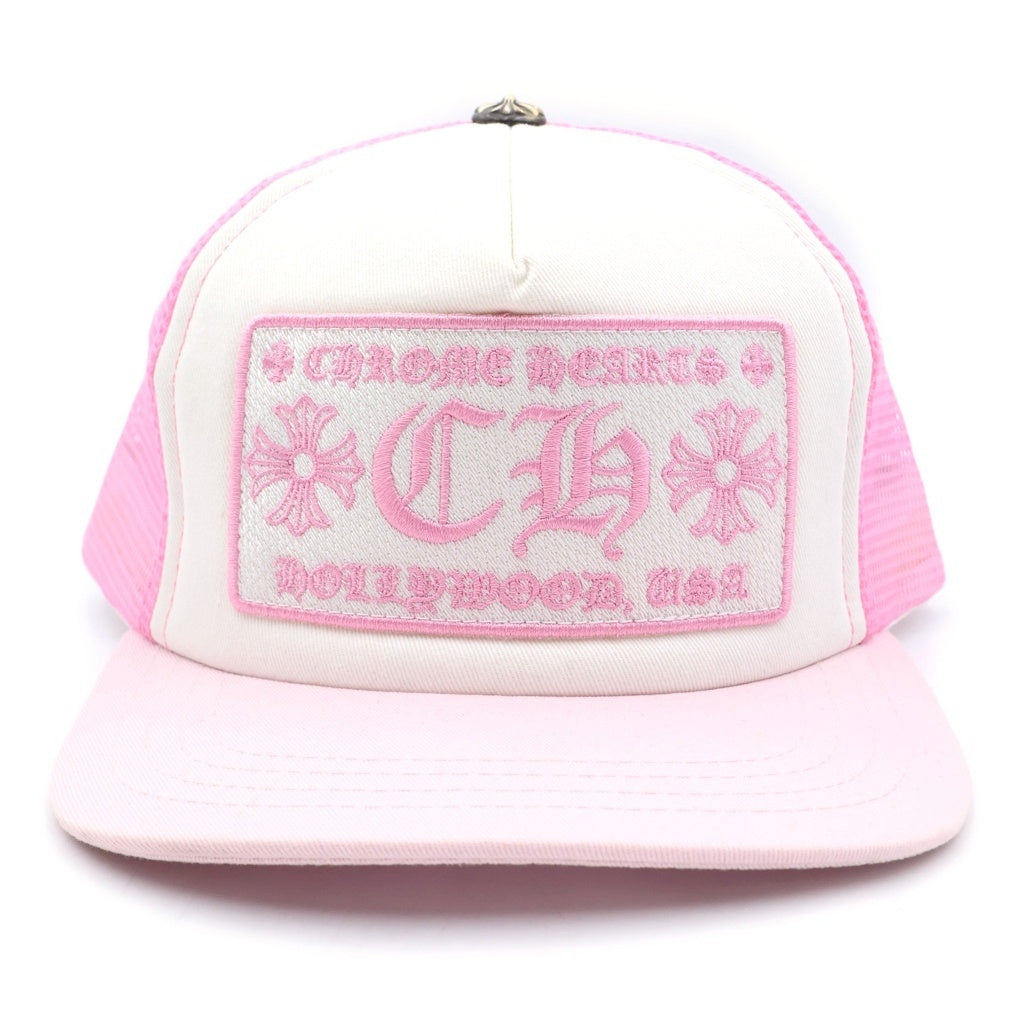 CHROME HEARTS(クロムハーツ) TRUCKER CAP CHパッチ メッシュ トラッカーキャップ 帽子 ピンク